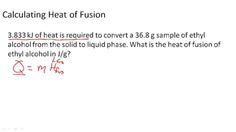 Heat of fusion - Example 2 ( Video ) | Chemistry | CK-12 Foundation