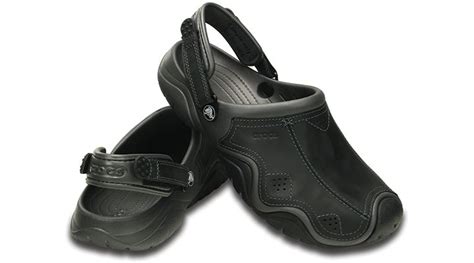 Crocs Swiftwater Mens Leather Clog | eBay