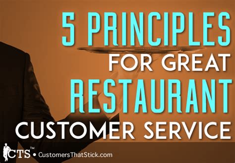 5 Principles for Great Restaurant Customer Service | CustomerThink