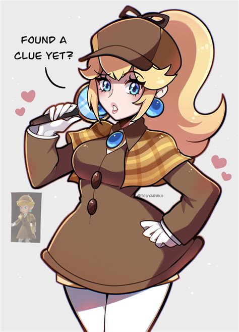 Just had to draw detective Princess Peach from the Nintendo direct 😩 - by Touyarokii | Princess ...