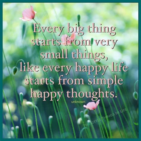 Start your day today with happy thoughts. | Happy thoughts quotes, Happy thoughts, Thoughts quotes