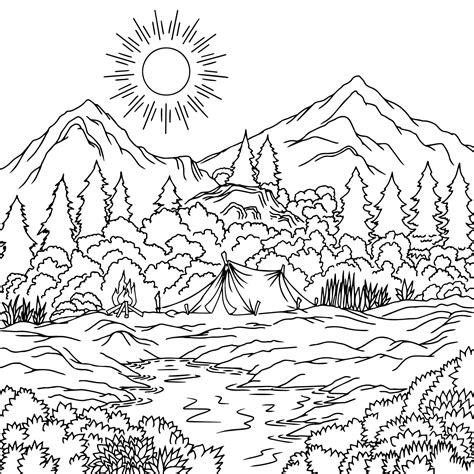 Printable Landscape Coloring Pages Pdf - Coloringfolder.com