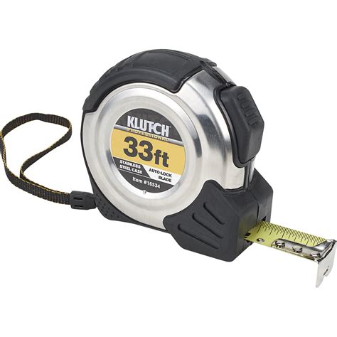 Klutch Stainless Steel Tape Measure — 1in. x 33ft. | Northern Tool ...