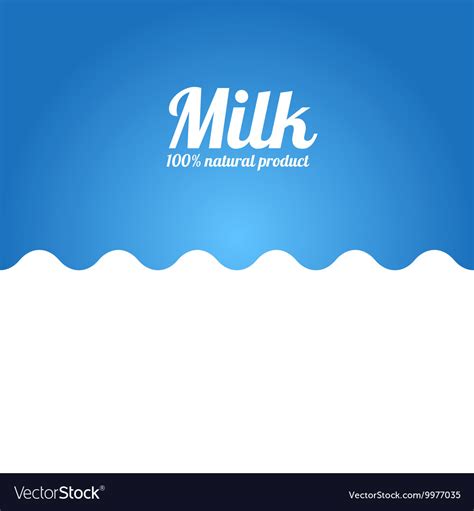 Milk wave background label concept Royalty Free Vector Image