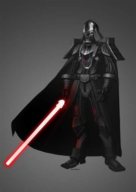 Vader Redesign by Gary Chan on ArtStation. | Star wars sith, Star wars images, Vader star wars