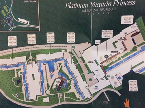 Platinum Yucatan Princess Resort Map