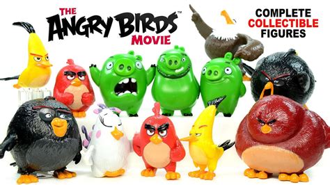 The Angry Birds Movie 2016 Complete 12 Collectible Figures w/ Red Chuck Bomb Leonard and The ...