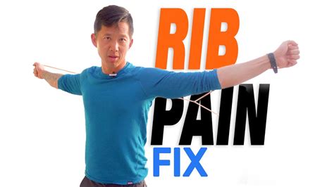 Rib cage pain - 2 exercises to relieve rib pain - YouTube