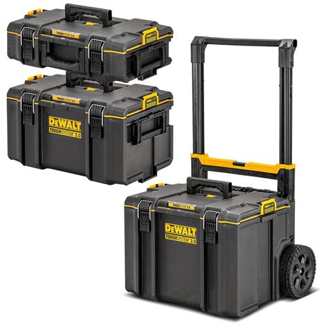 DeWalt DWST83402-1 TOUGHSYSTEM 2.0 3-in-1 Stackable Storage Tool Box System