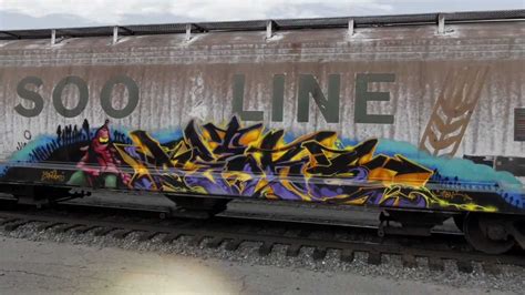 Freight Train Graffiti HD - YouTube