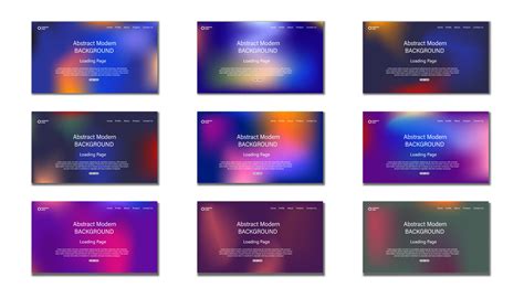 Set of Sign Up and Sign In forms. Colorful gradient. gradient uiux ...