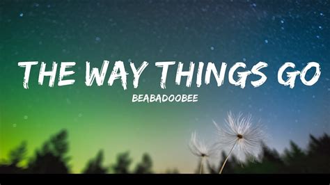 beabadoobee - the way things go (lyrics) | Hawa Lyric - YouTube