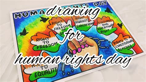 World Human Rights Day Drawing | Human Rights Day Poster ...