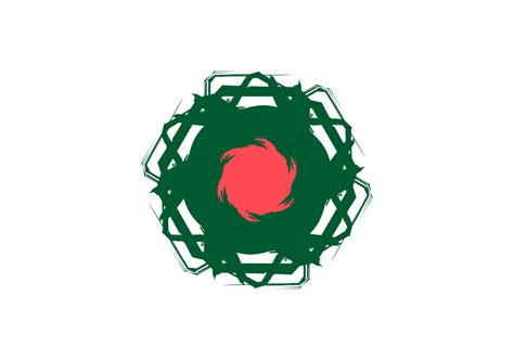 Bangladesh flag design illustration, icon flag design with elegant ...