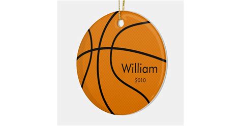 Basketball Christmas Ornament | Zazzle