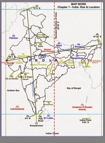 Standard Meridian Of India On Map – Get Map Update