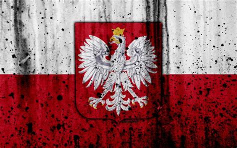 Download wallpapers Polish flag, 4k, grunge, flag of Poland, Europe ...