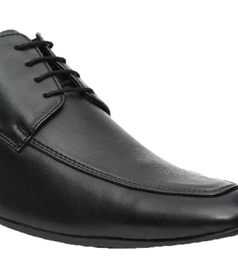 Nohide Black Office Artificial Leather Formal Shoes Price in India- Buy ...