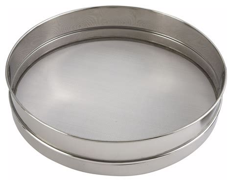 Stainless Steel Sieve With Rim/Mesh - 14" Dia. x 3" Deep - LionsDeal