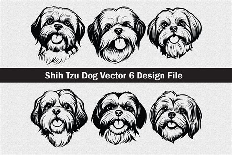 Shih Tzu Dog SVG Vector Graphic by Jennadesignsstore · Creative Fabrica