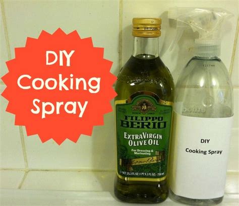 Learn how to make your own cooking spray. So easy and quite a money saver! | Cooking sprays, Diy ...