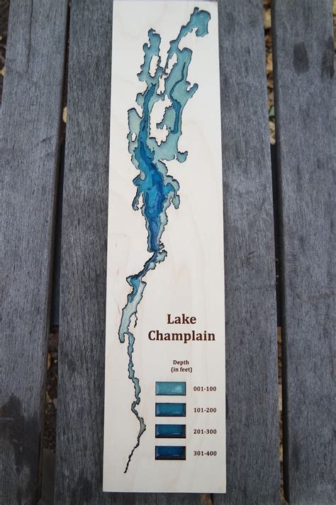 Lake Champlain Water Depth Map - Dakota Map