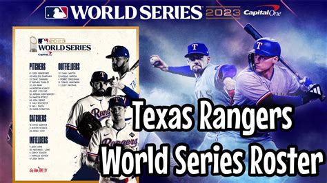 Texas Rangers Announce World Series Roster Let’s Take a Look! - YouTube