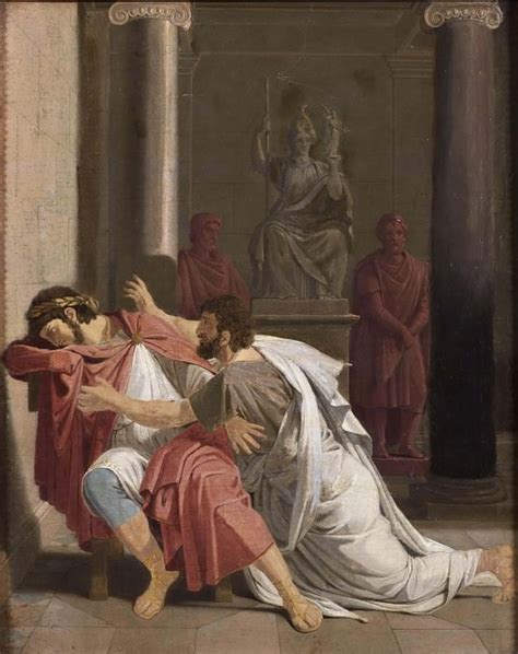 Burrhus, Nero’s Tutor, Prostrating Himself before his Sovereign Lord — Otto Wallgren