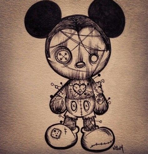 Pin on Art | Disney tattoos, Creepy drawings, Scary drawings