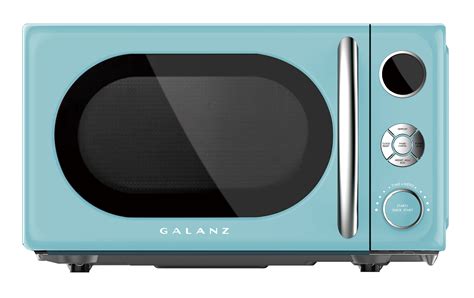 Galanz GLCMKA07BER-07 0.7 Cu.ft Retro Countertop Microwave 700W, Blue ...