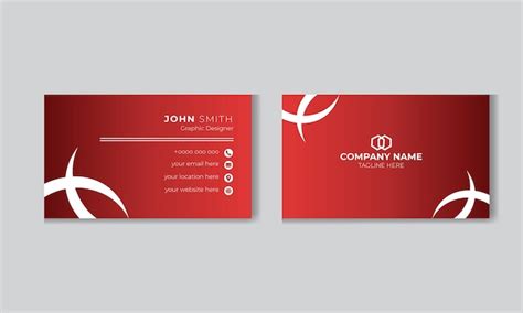 Premium Vector | Personal business card layout minimalist business card template business ...