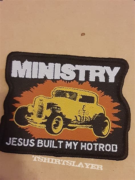 Ministry Jesus Built My Hotrod patch | TShirtSlayer TShirt and BattleJacket Gallery