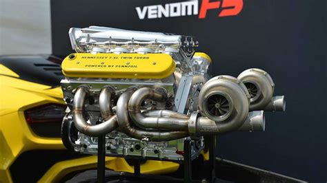 Hennessey Shows Off 1,600-HP Venom F5 Engine In Monterey