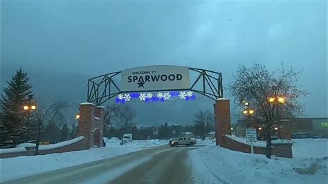 Turning into Sparwood BC. Traveling to Edmonton - YouTube