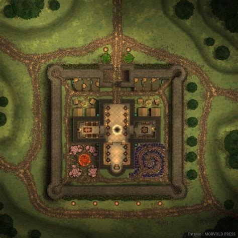 RESTORED Shrine of Savras [55 x 55] : battlemaps | Fantasy map, Map, Dungeons and dragons 5e