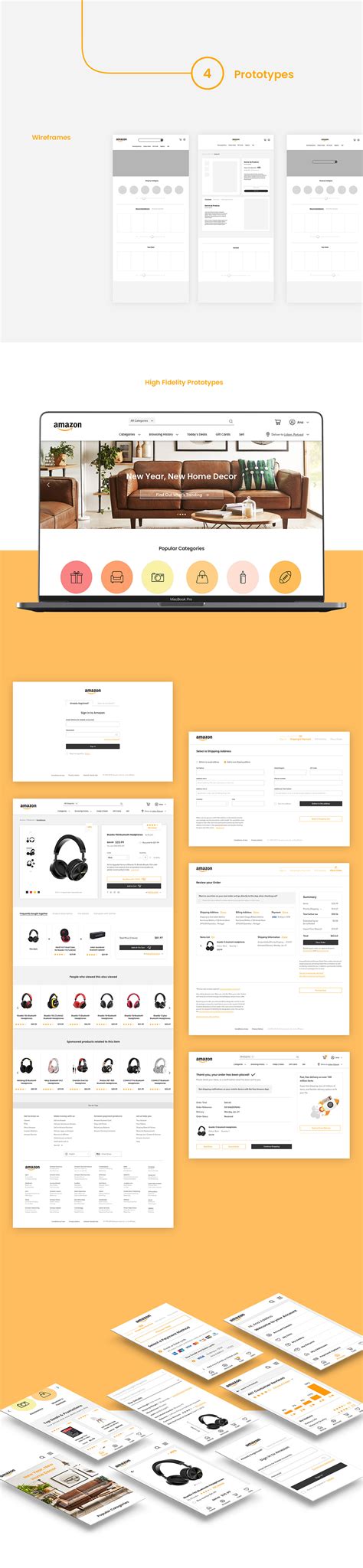 Redesign of Amazon website on Behance