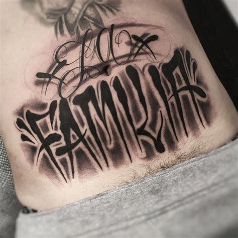 Bold Chicano Lettering Tattoos by Web MC in 2020 | Chicano lettering, Tattoo fonts, Graffiti tattoo