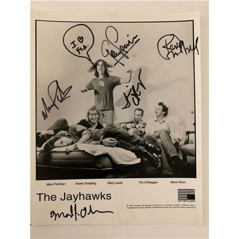 The Jayhawks signed band photo