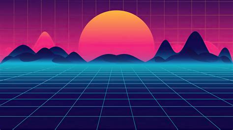 2560x1440 Retro Synthwave Sunrise 4k 1440P Resolution ,HD 4k Wallpapers ...