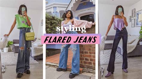 10 ways to style: flared jeans 💗🍭 - YouTube