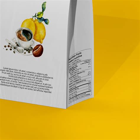 Coffee bag mockup free on Behance