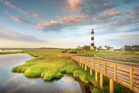 Bodie Island Lighthouse Sunrise OBX Outer Banks NC by Jordan Hill