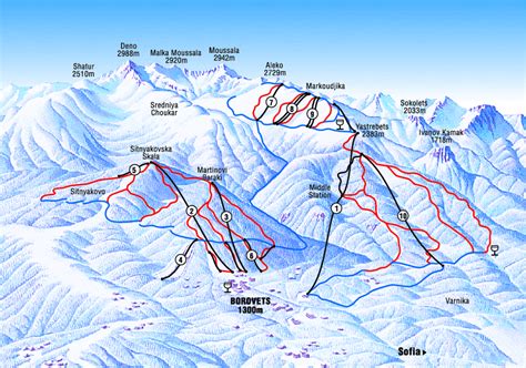 Bulgaria Piste Map