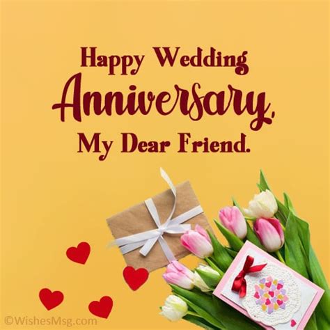 100+ Wedding Anniversary Wishes For Friends - WishesMsg