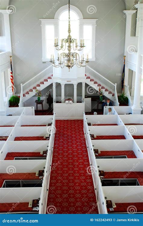 Interior of First Congregational Church Editorial Stock Photo - Image of interior, historic ...