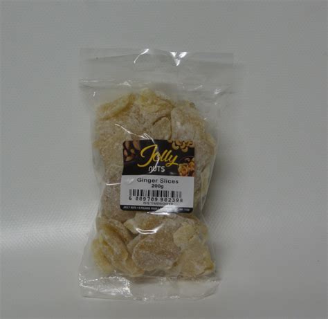 Ginger Slices 100g – Jolly Nuts Dried Fruit and Nuts