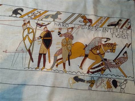 Harold's death scene Bayeux Tapestry | Etsy