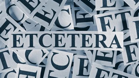 Et Cetera or Etcetera? Which is the Correct U.S. Spelling? - One Minute English