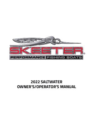 Fillable Online SKEETER TRAILERS OWNERS OPERATION MANUAL Fax Email Print - pdfFiller