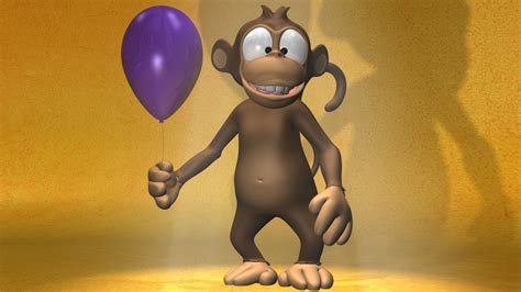 Cartoon Monkey 3D Full HD Wallpaper and Background Image | 1920x1080 ...